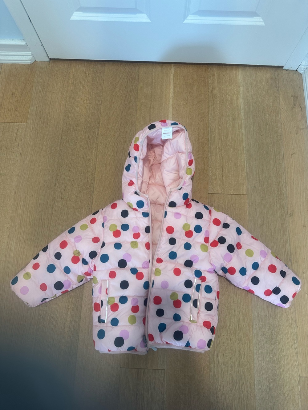 Hanna Andersson Puffer Reversible hooded jacket
